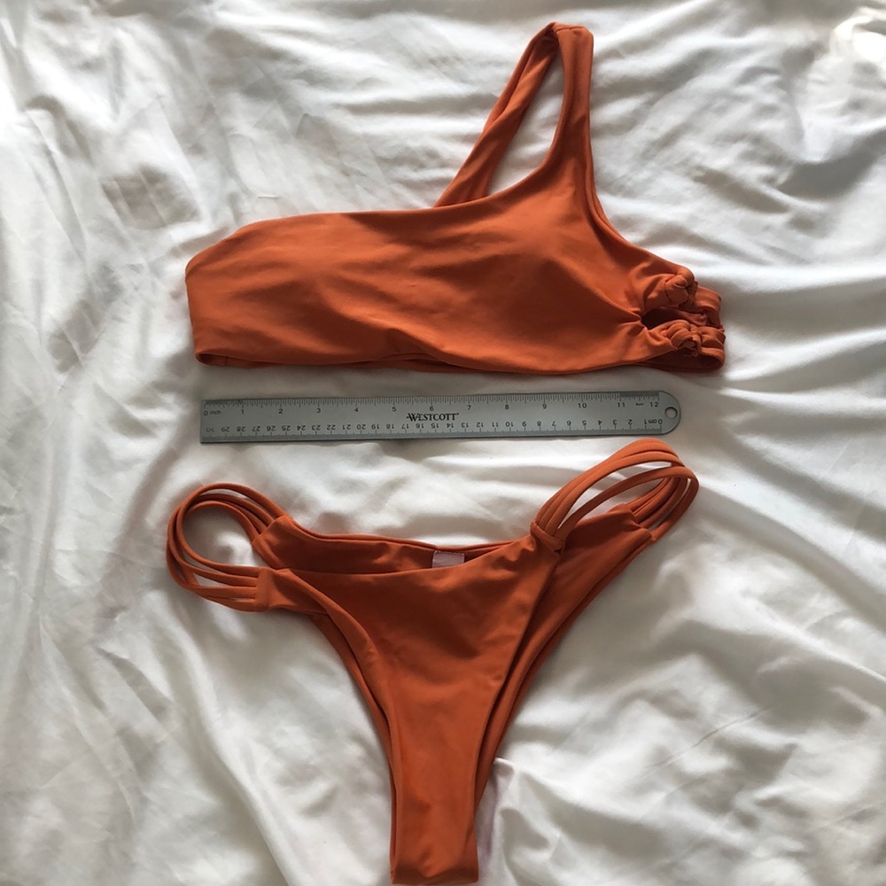 Orange Shein Swim Suit